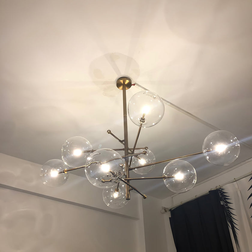 Glass Globe Chandelier