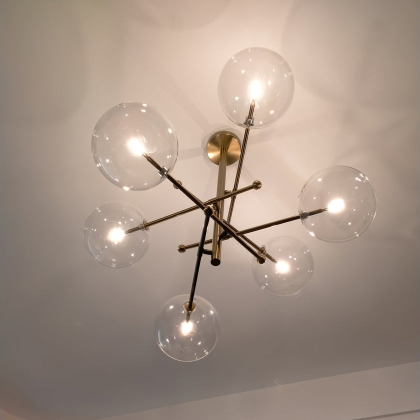 Glass Globe Chandelier