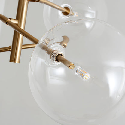 Glass Globe Chandelier