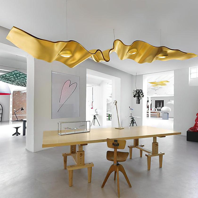 Gold Ribbon Chandelier