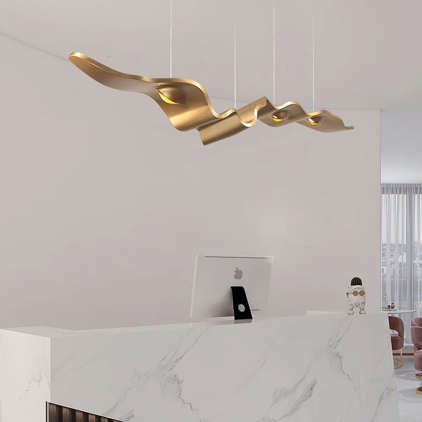 Gold Ribbon Chandelier