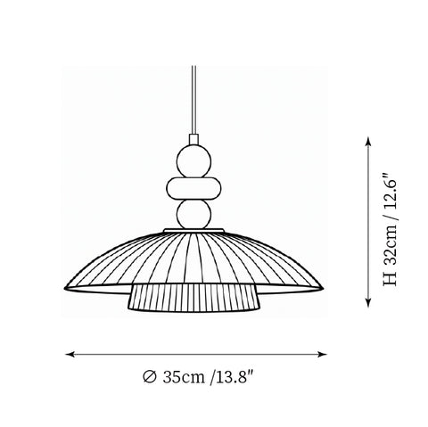 Diá 35 cm x H 32 cm