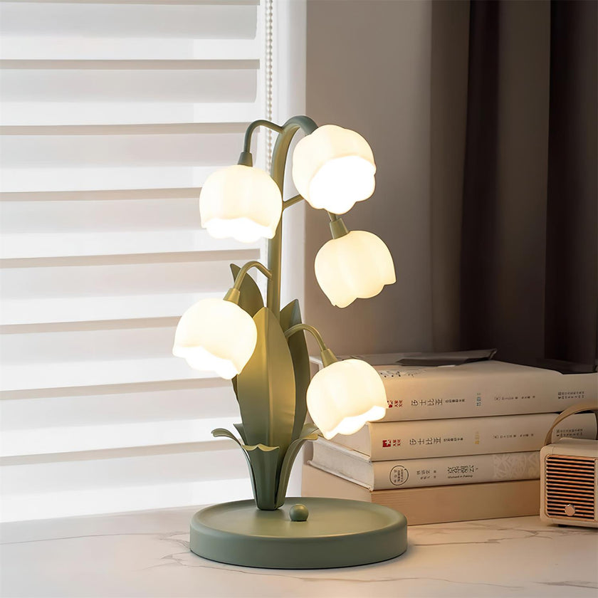 Green Lily Table Lamp