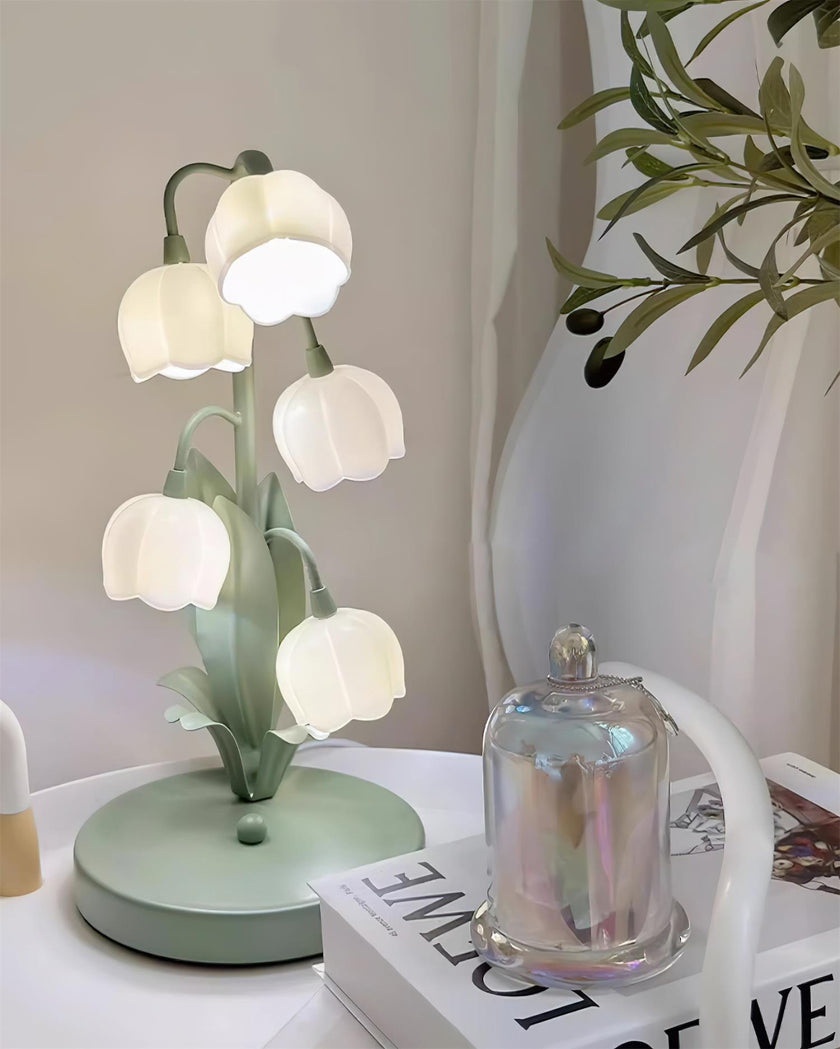 Green Lily Table Lamp