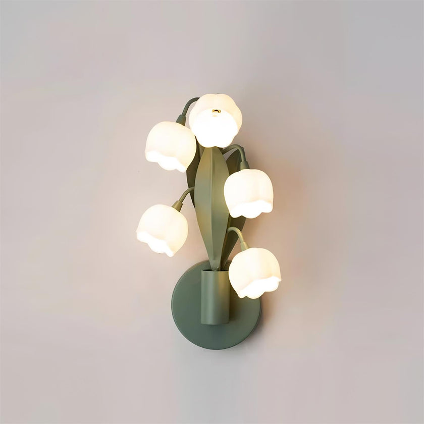 Green Lily Wall Lamp