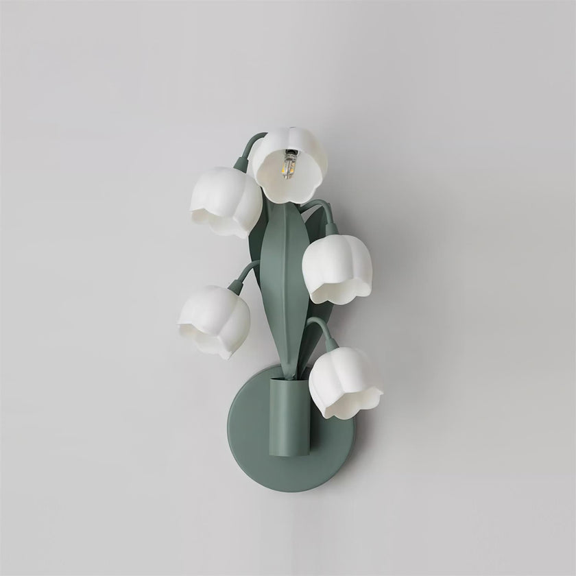 Green Lily Wall Lamp