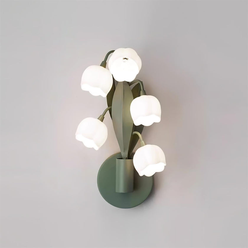 Green Lily Wall Lamp