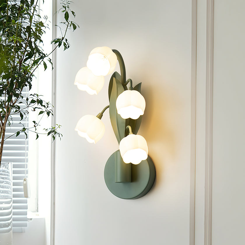 Green Lily Wall Lamp