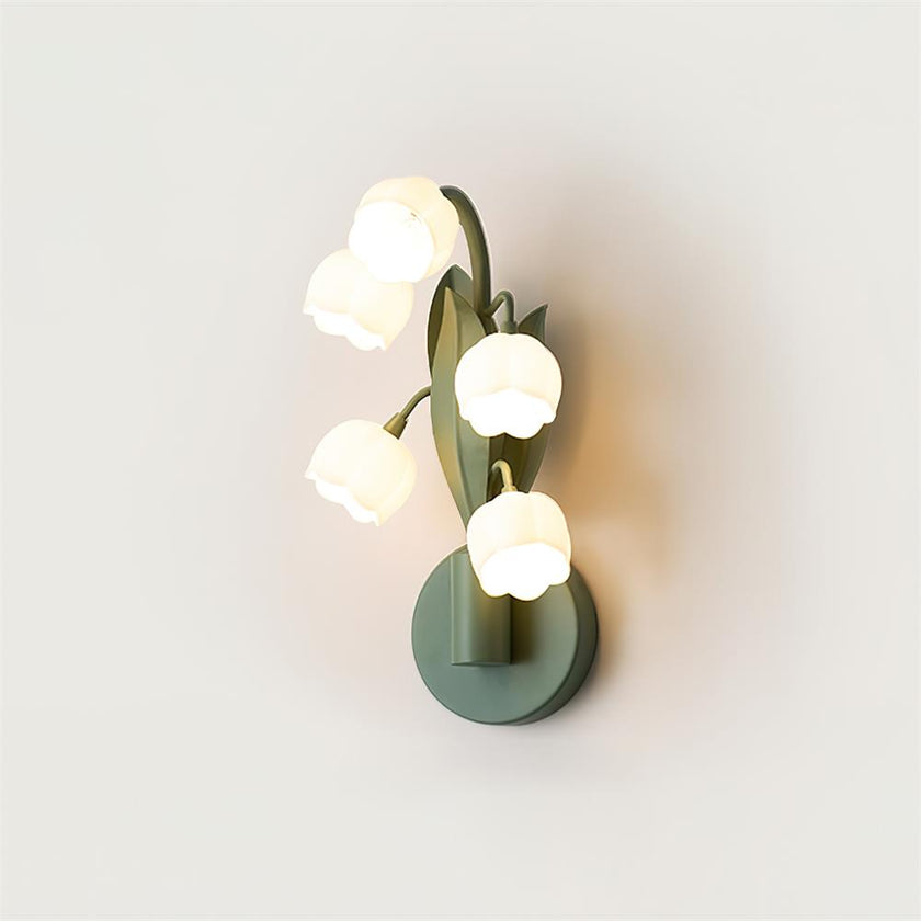 Green Lily Wall Lamp