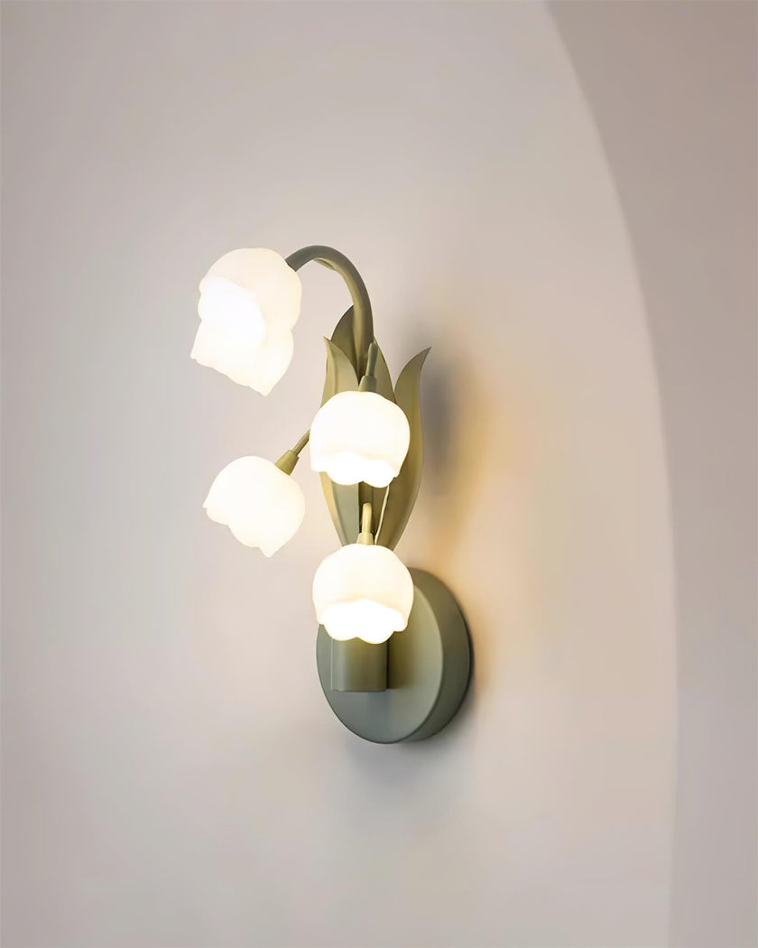 Green Lily Wall Lamp