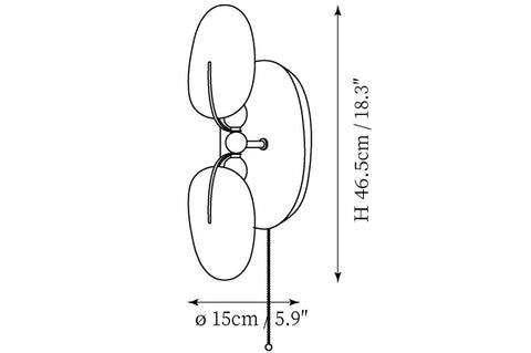 Applique Murale Greta — Plans de dimensions 1