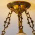 Grid Round Alabaster Ceiling Light