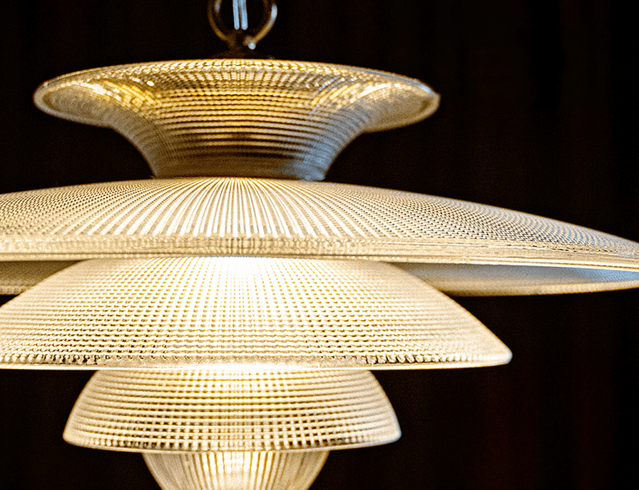 Picture Idea: Grid Glass Pendant Light