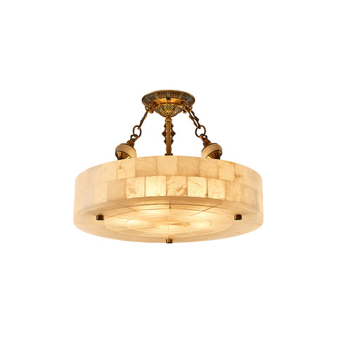 Grid Round Alabaster Ceiling Light – detail 23
