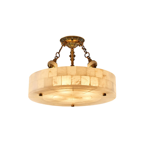 Grid Round Alabaster Ceiling Light – detail 24