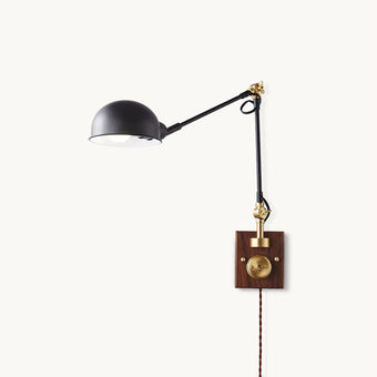 Gris Plug In Wall Lamp