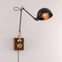 Gris Plug In Wall Lamp