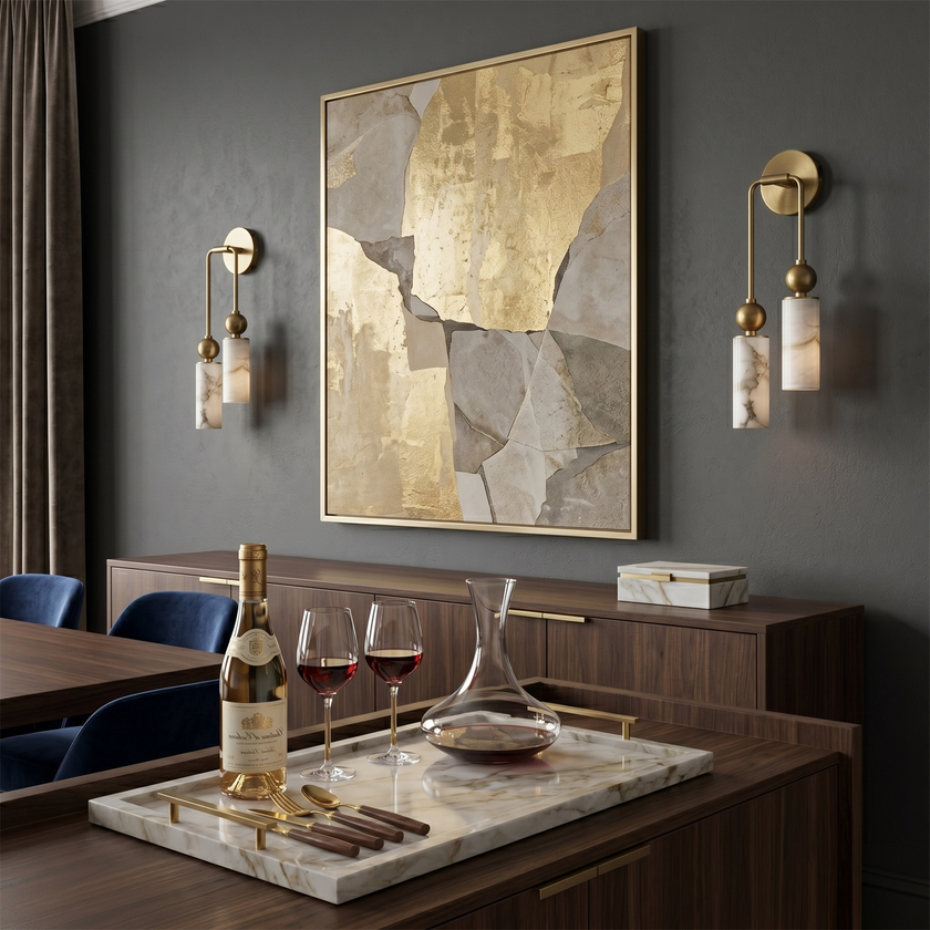 Harlin Alabaster Wall Lamp