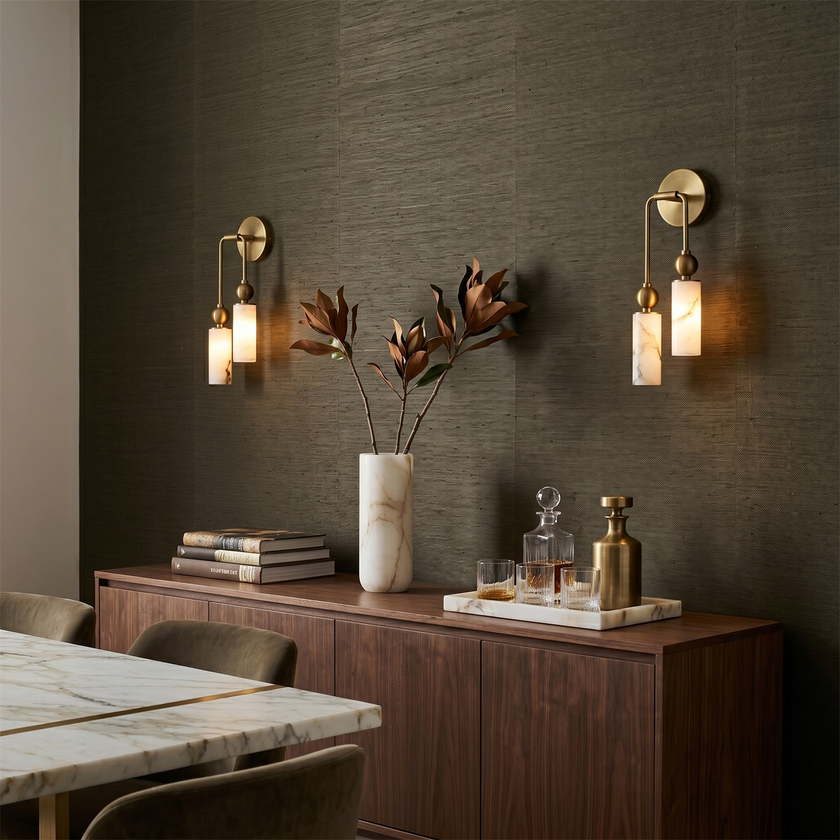 Harlin Alabaster Wall Lamp
