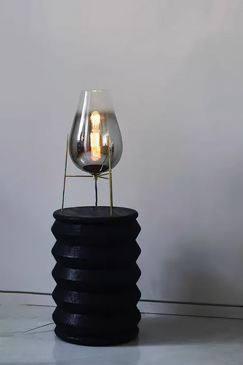Tischlampe aus Wasserstoffballon-Glas