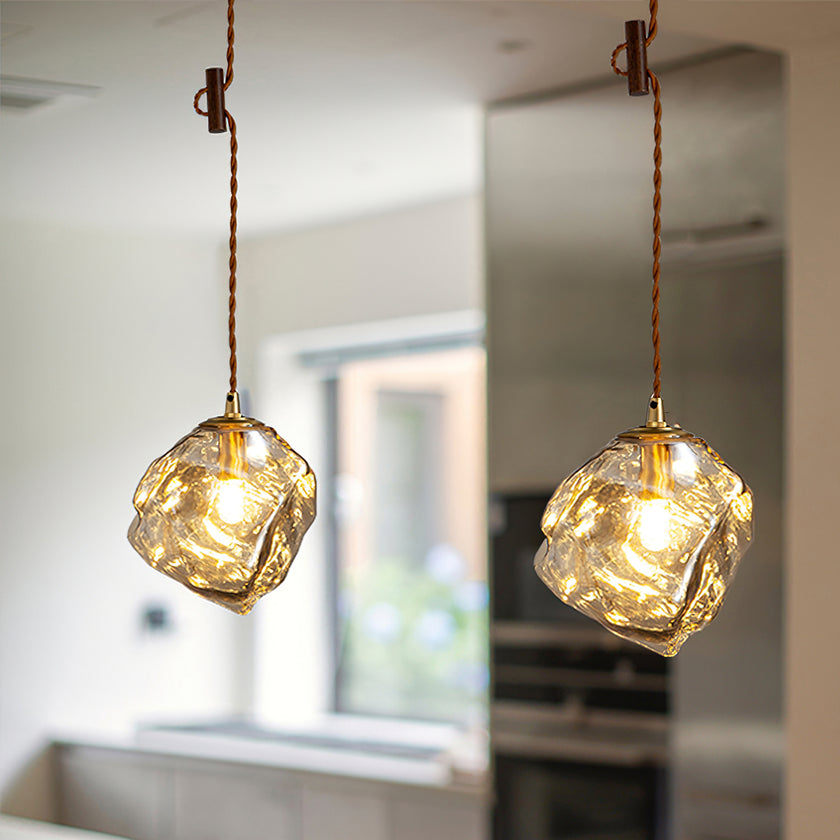 Irregular Ice Cube Pendant Light