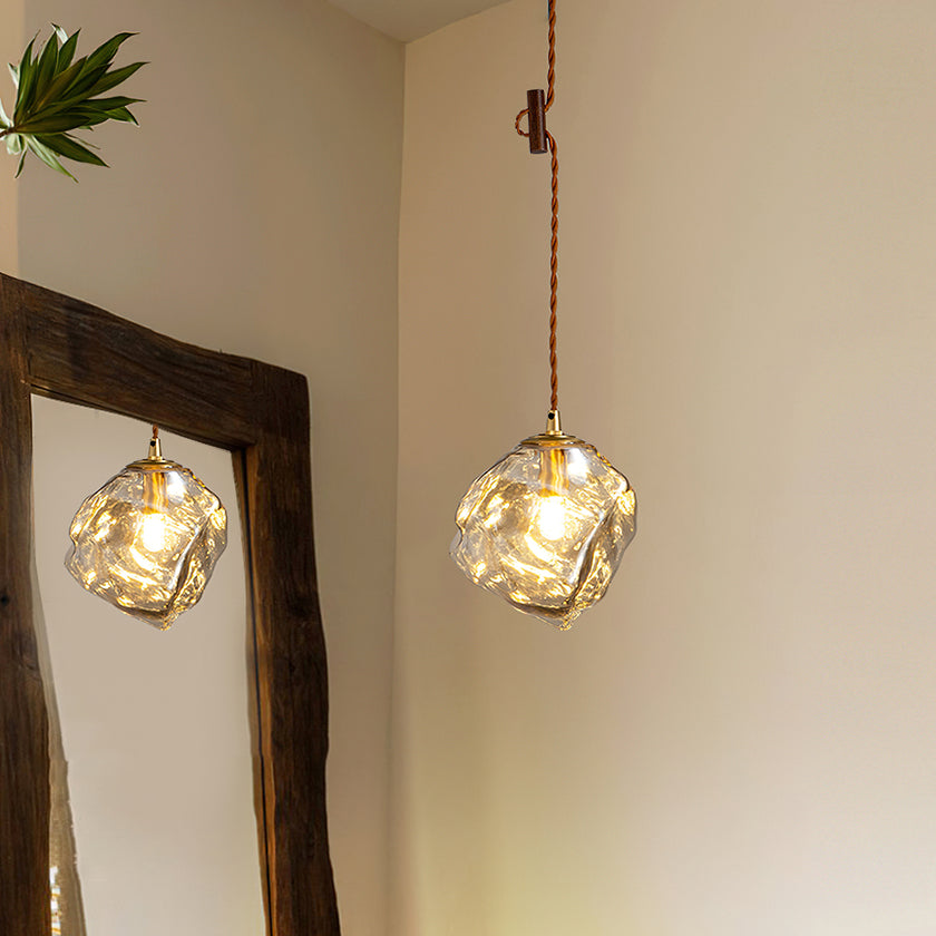 Irregular Ice Cube Pendant Light