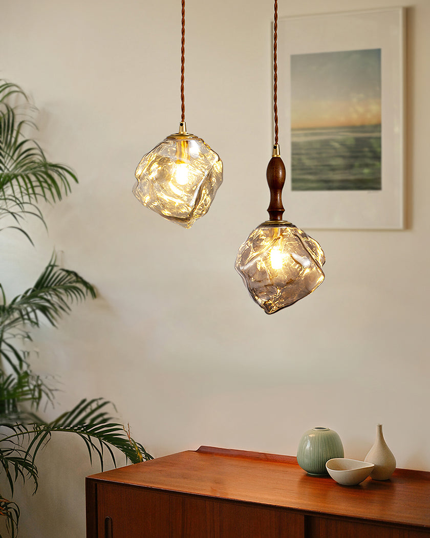 Irregular Ice Cube Pendant Light