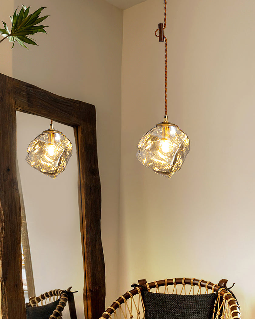 Irregular Ice Cube Pendant Light