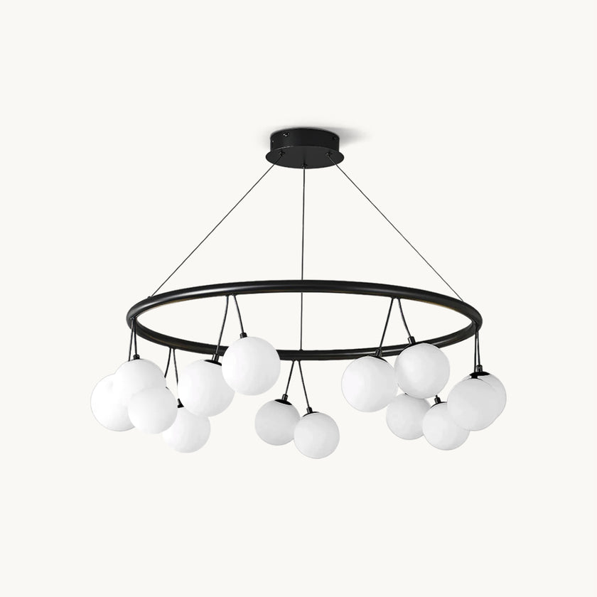 Jarvis Round Glass Chandelier