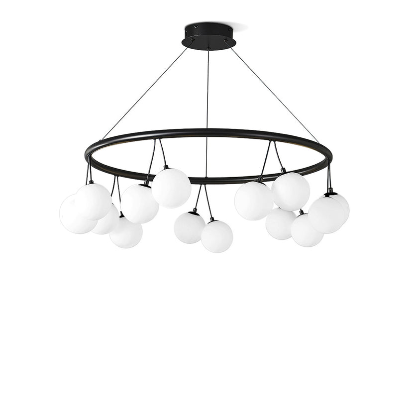 Jarvis Round Glass Chandelier