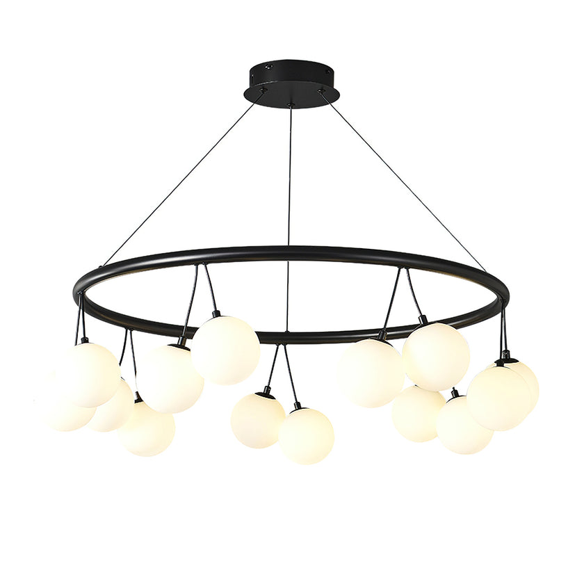 Jarvis Round Glass Chandelier