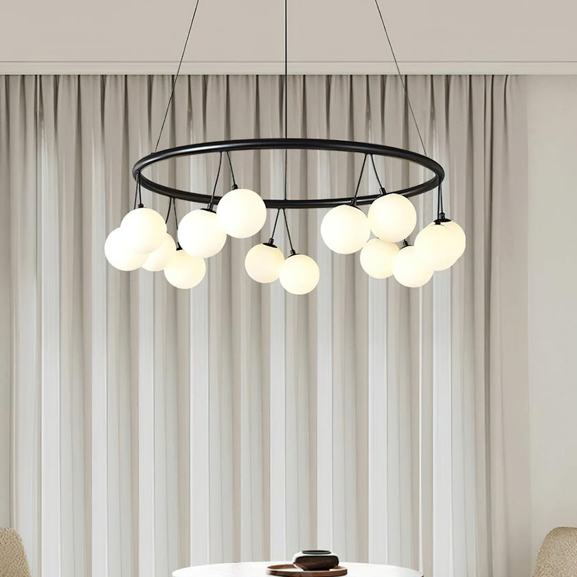 Jarvis Round Glass Chandelier