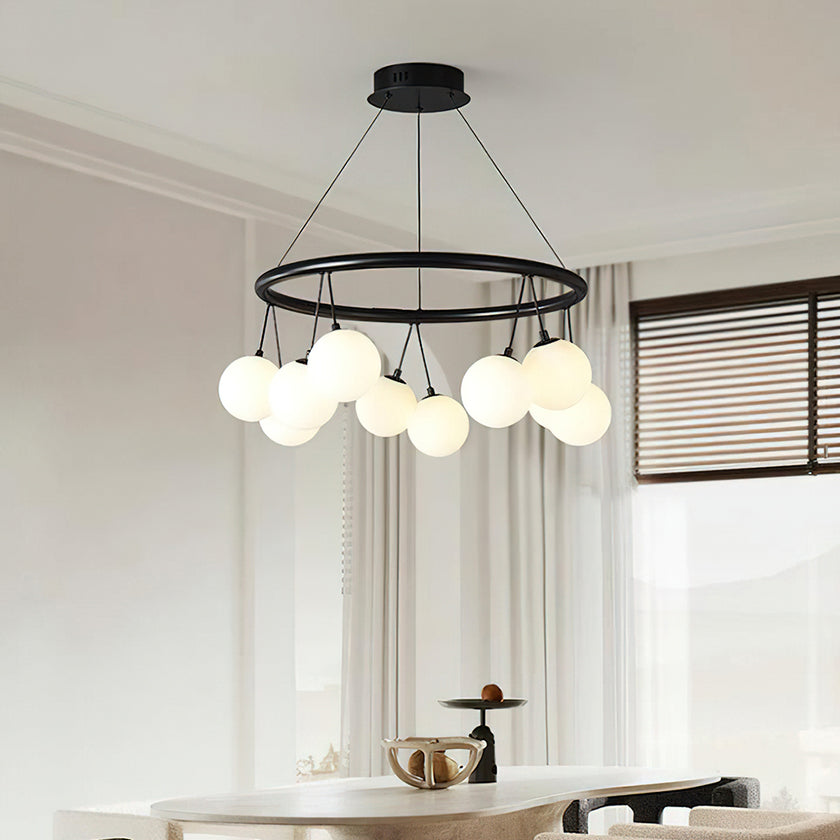 Jarvis Round Glass Chandelier