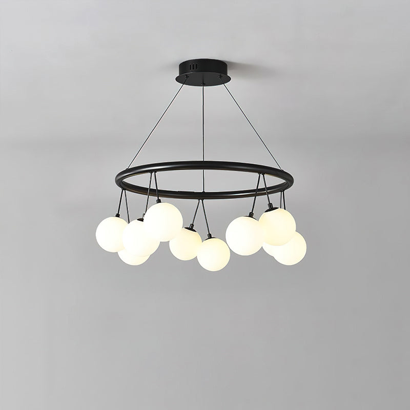 Jarvis Round Glass Chandelier