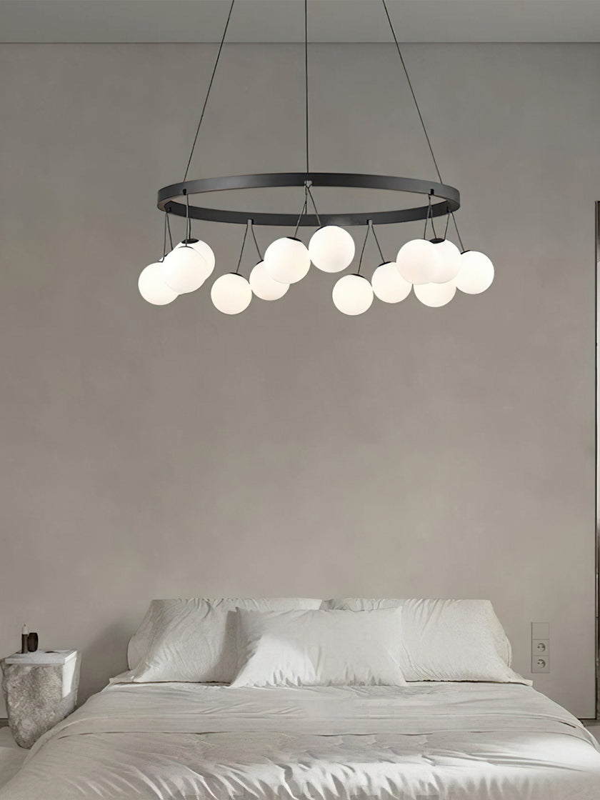 Jarvis Round Glass Chandelier