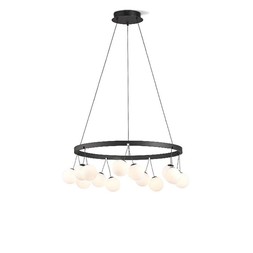 Jarvis Round Glass Chandelier