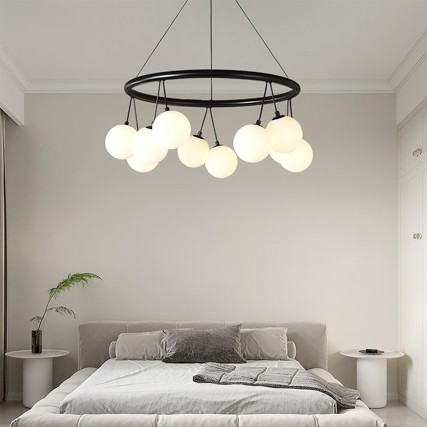 Jarvis Round Glass Chandelier