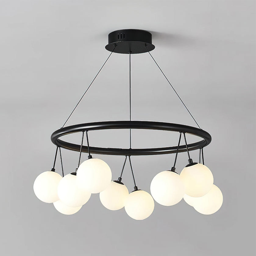 Jarvis Round Glass Chandelier