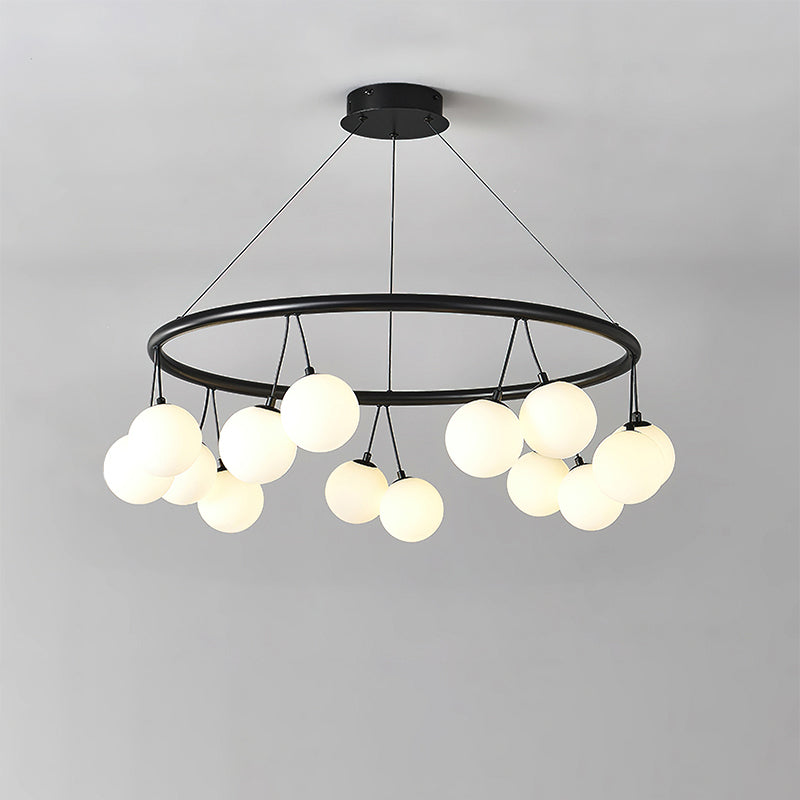 Jarvis Round Glass Chandelier