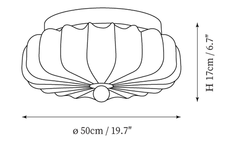 Plafonnier Kateo — Plans de dimensions 1