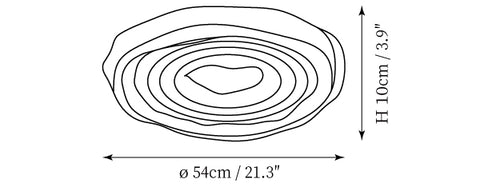 Plafoniera Kiko — Disegni dimensionali 1