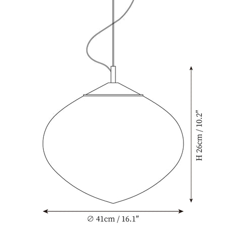 Luminária Pendente Lamella — Desenhos técnicos 2