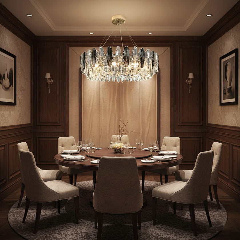 Leaf Crystal Chandelier