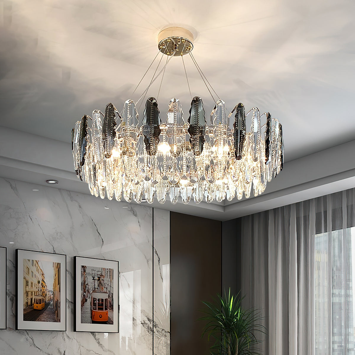 Leaf Crystal Chandelier – detail 2