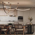 Leather Arc Loop Pendant Light