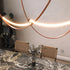 Leather Arc Loop Pendant Light