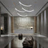 Leather Arc Loop Pendant Light