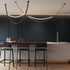 Leather Arc Loop Pendant Light