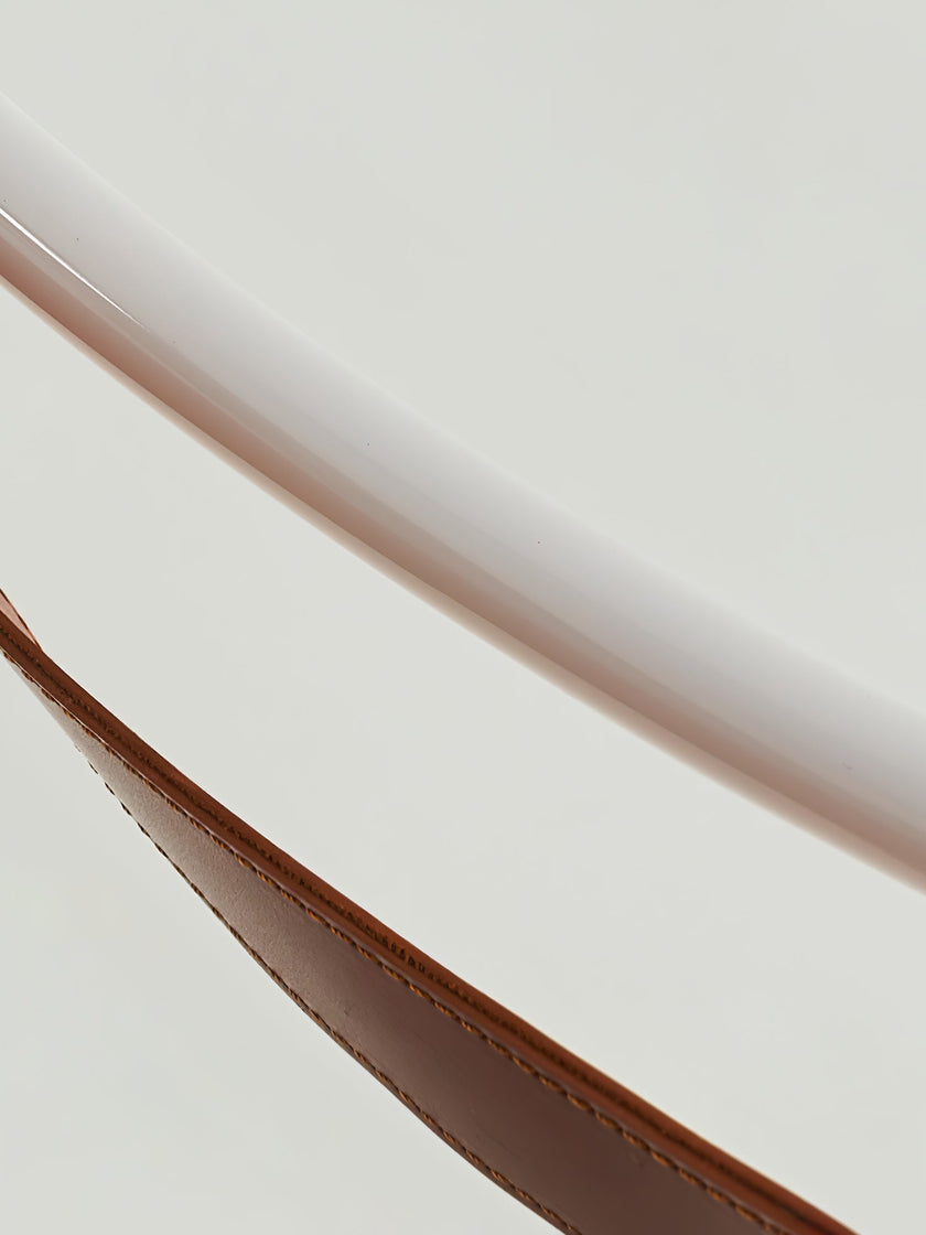 Leather Arc Loop Pendant Light