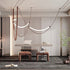 Leather Arc Loop Pendant Light